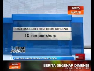 CIMB DRS shares priced at RM6.78 each