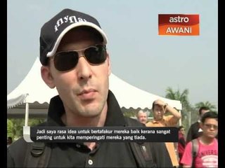 Penonton F1 bertafakur memperingati MH370