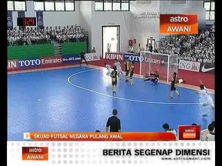 Skuad futsal negara pulang awal