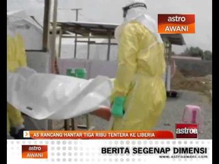 AS rancang hantar 3 ribu tentera ke Liberia