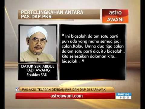 PAS akui bertelagah dengan PKR, DAP di Sarawak
