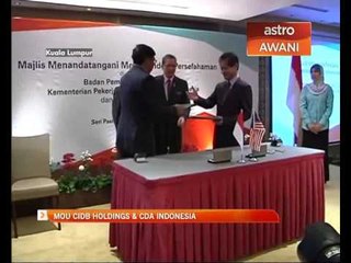 MoU CIDB Holdings & CDA Indonesia