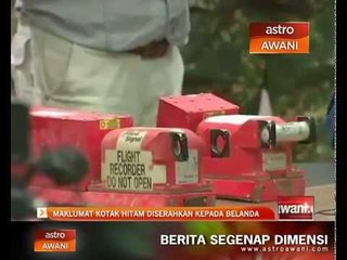 Maklumat kotak hitam diserah kepada Belanda