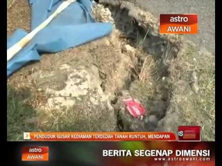 Penduduk gusar kediaman terdedah tanah mendap