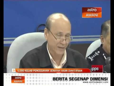 5,000 Kelab Pencegahan Jenayah akan diaktifkan