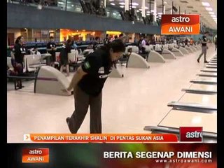 Penampilan terakhir Shalin di pentas Sukan Asia
