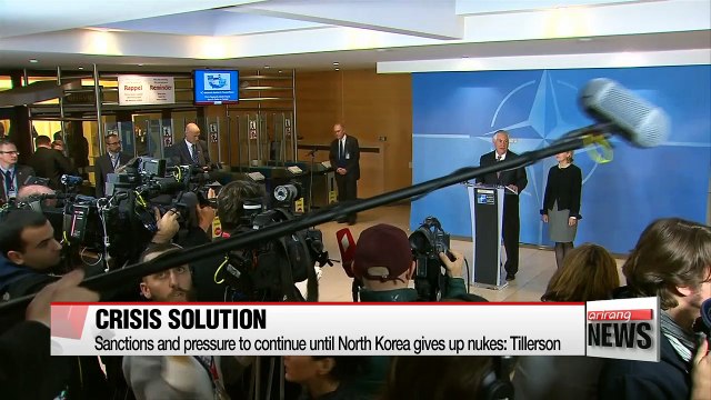 Sanctions and pressure to continue until North Korea gives up nukes: Tillerson