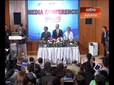 Sidang Media Mencari MH370 Hari ke-6 (5:30pm,13/3/2014)