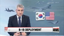 U.S. B-1B bombers to take part in Seoul-Washington joint air force drills