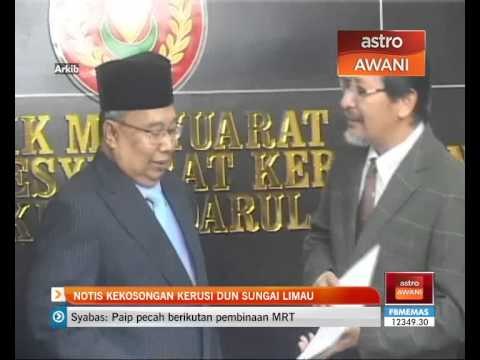 Notis kekosongan kerusi DUN Sungai Limau