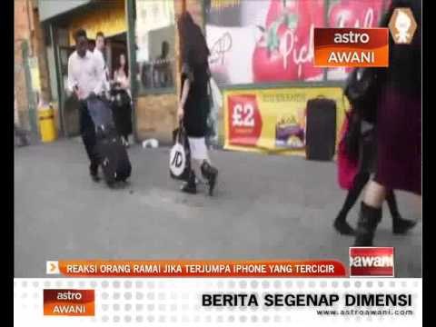 Reaksi orang ramai jika terjumpa iPhone yang tercicir