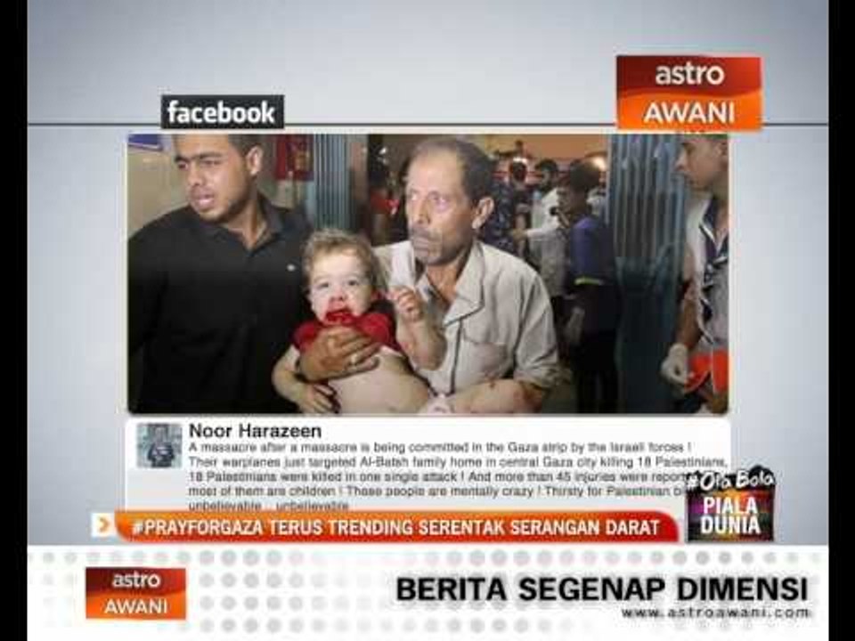 #PrayForGaza terus trending serentak srangan barat