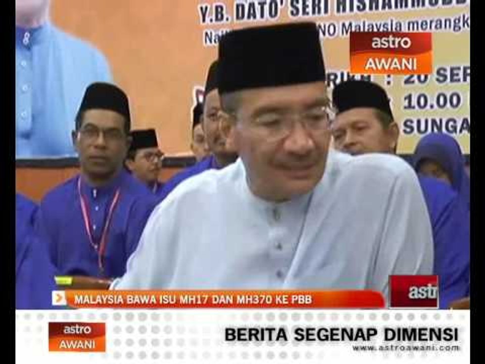 Malaysia bawa isu MH17 dan MH370 ke PBB