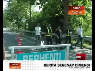 Akibat berang, khemah JPJ di buang ke longkang