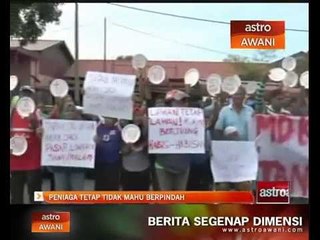 Video herunterladen: Peniaga tetap tidak mahu berpindah