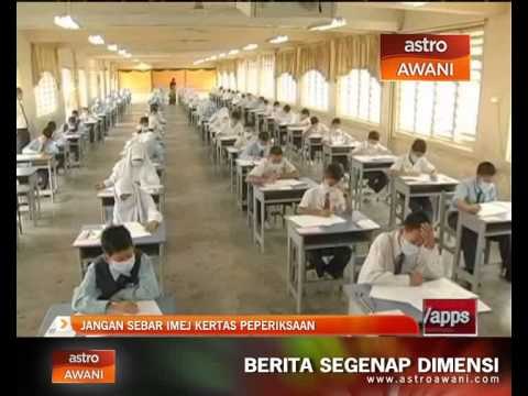 Jangan sebar imej kertas peperiksaan UPSR