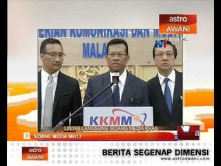 Sidang media persediaan istiadat penerimaan jenazah MH17