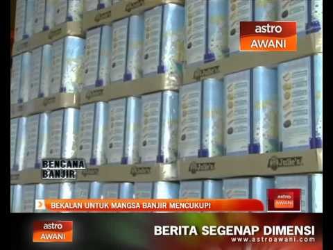 Bekalan mangsa banjir di Kelantan mencukupi
