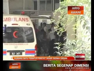 Kurang satu peratus rakyat ikrar derma organ
