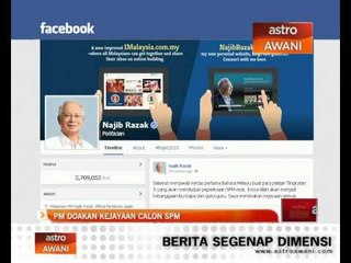 PM doakan kejayaan calon SPM