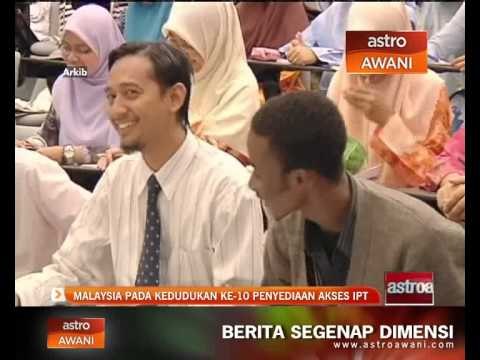 Malaysia pada kedudukan ke-10 penyediaan akses IPT