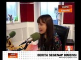 Hari pertama Hani sebagai penyampai radio