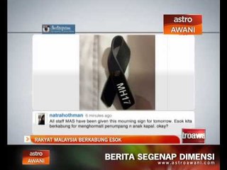 Rakyat Malaysia berkabung esok