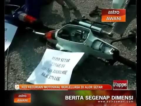 Kes kecurian motosikal berleluasa di Alor Setar