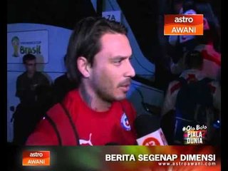 Piala Dunia: Chile pasukan pertama tiba