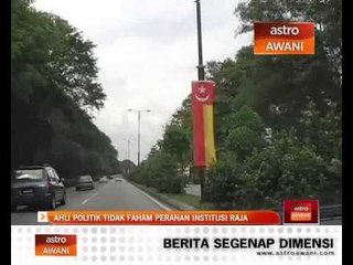 Ahli politik tidak faham peranan institusi diraja