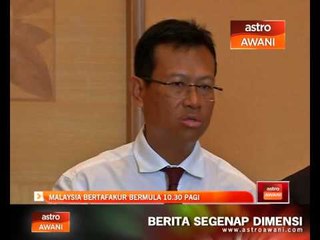 Malaysia bertafakur bermula 10:30 pagi