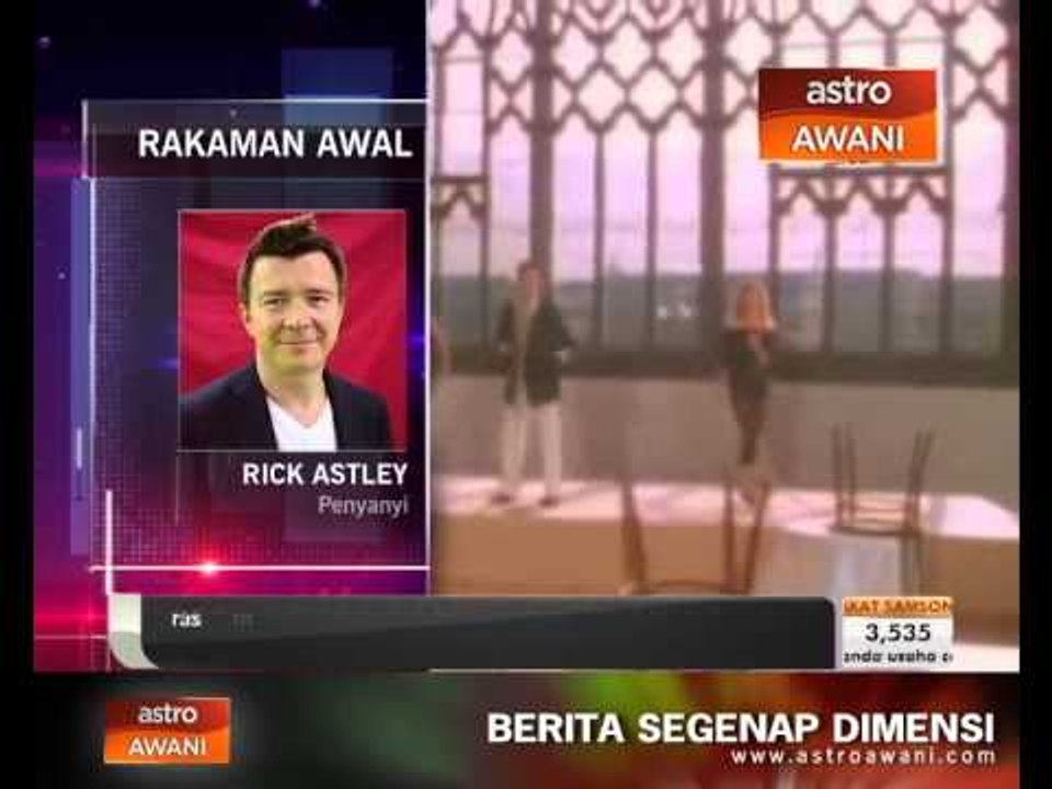 Nama Rick Astley terus popular kerana internet