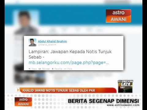 Khalid jawab notis tunjuk sebab oleh PKR