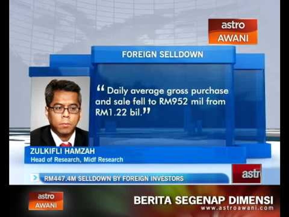 RM447.4m selldown by foreign investors
