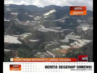 Hujan diramal berterusan di Cameron Highlands