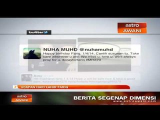 Ucapan hari lahir untuk Fariq