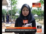 Perkembangan di tanah perkuburan Islam Taman Selatan di Presint 20, Putrajaya setakat 11 pagi