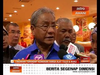 Tindakan terhadap kenaikan harga alat tulis & buku