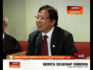 Abang Johari enggan ulas spekulasi pengganti Taib