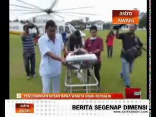 Penerbangan ehsan bawa wanita ingin bersalin