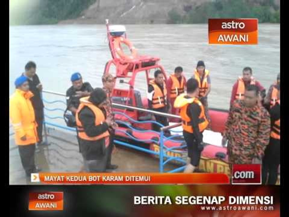 Mayat kedua bot karam ditemui