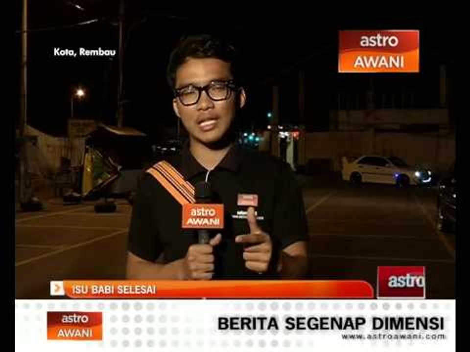 Masih terdapat tulang babi berselerakan
