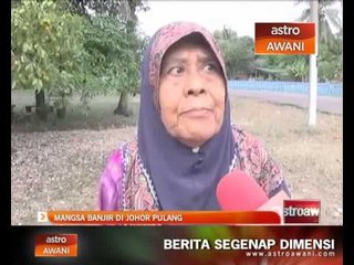 Mangsa banjir di Johor pulang