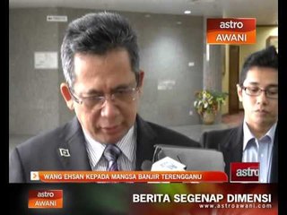Wang ehsan kepada mangsa banjir Terengganu