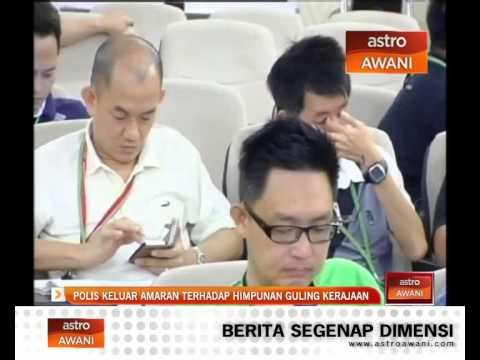 Polis keluar amaran terhadap himpunan guling kerajaan