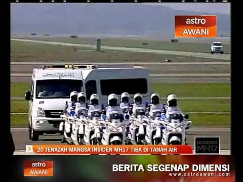 20 jenazah mangsa insiden MH17 tiba di tanah air