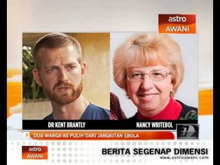 Dua warga AS pulih dari jangkitan ebola