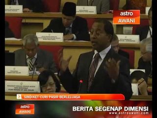 Sindiket curi pasir berleluasa di Perak