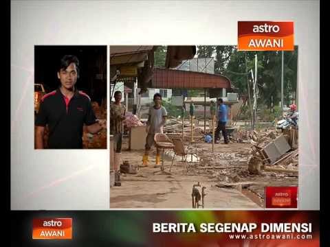 Perkembangan banjir di Gua Musang (31 Dis, 8:00 malam)