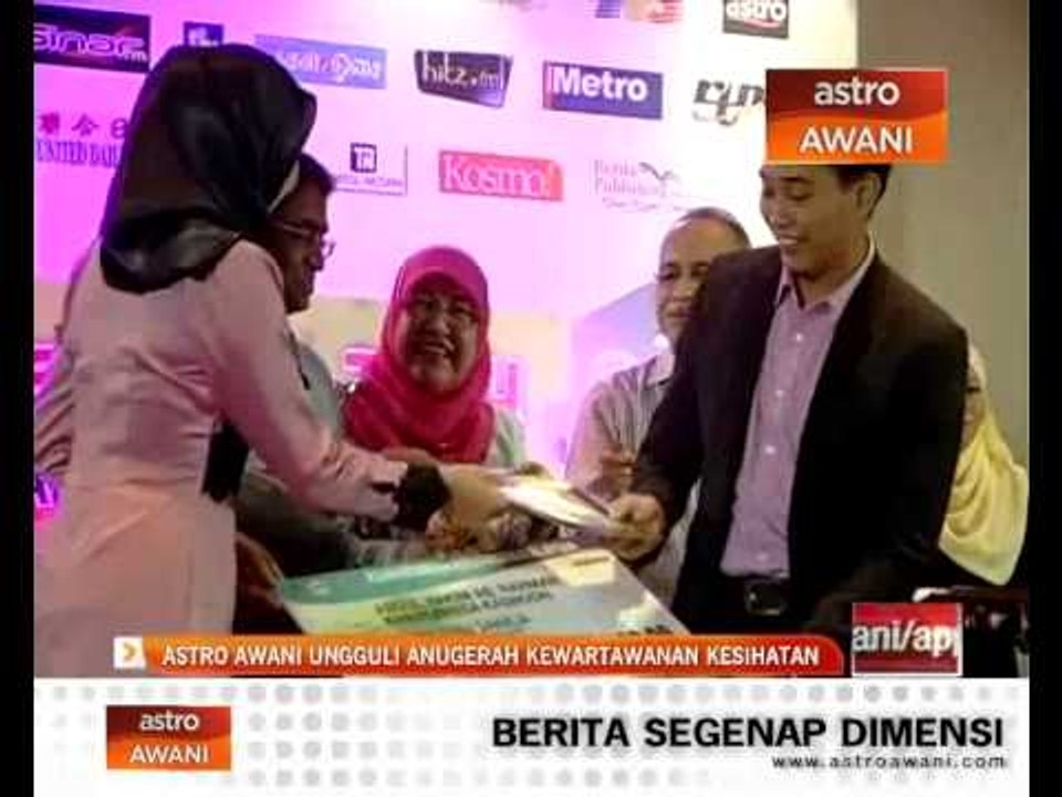 Astro AWANI ungguli Anugerah Kewartawanan Kesihatan